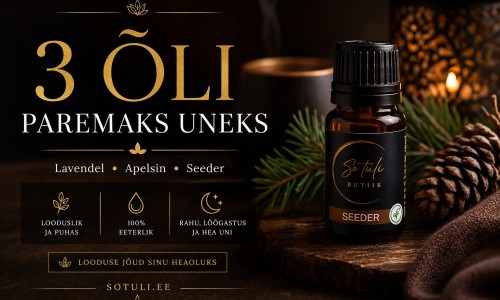 3 eeterliku õli paremaks uneks